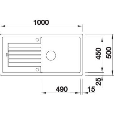 BLANCO ZIA XL 6 S fehér exc.nélkül