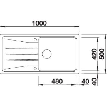 BLANCO SONA XL 6 S fehér exc.n.