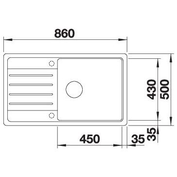 BLANCO LEGRA XL 6 S antracit exc.n.