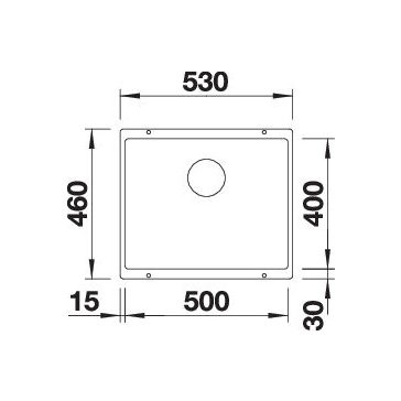 BLANCO SUBLINE 500-U antracit exc.n.