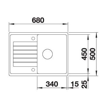 BLANCO ZIA 45 S Compact fehér exc.n.