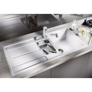 BLANCO METRA 6S-F fekete exc., SZINTBE ÉPÍTÉS