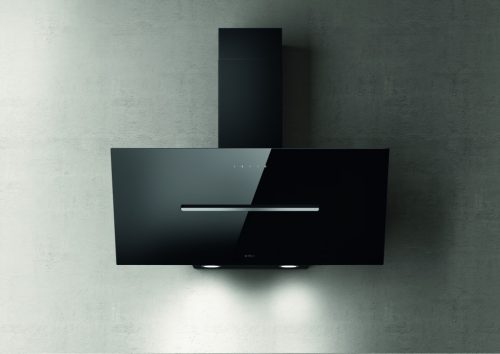 ELICA SHY-S BL/A/90 fali páraelszívó, design, 90 cm, fekete üveg