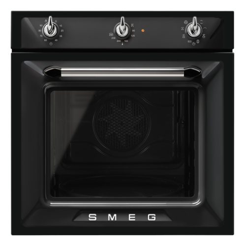 SMEG LÉGKEVERÉSES SÜTŐ, Victoria design, 60 cm, analóg, fekete