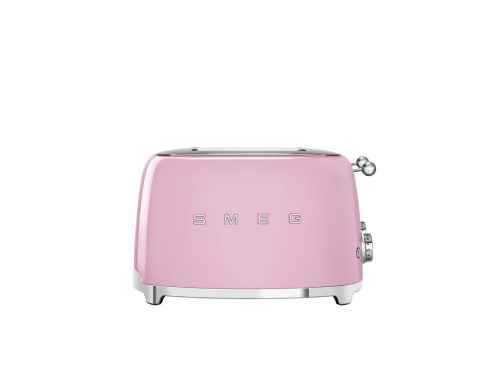 SMEG KENYÉRPIRÍTÓ, retro, 2x2 szeletes, rózsaszín