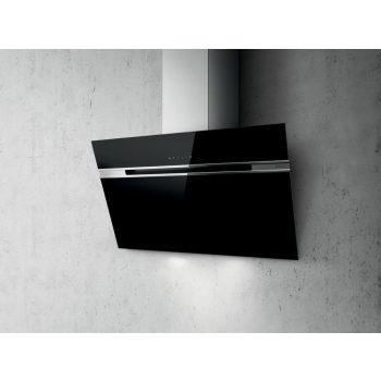   ELICA STRIPE BL/A/60/LX fali páraelszívó, design, 60 cm, festett fekete motorház, fekete üveg