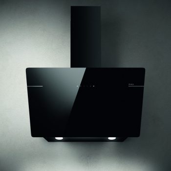   ELICA L'ESSENZA BL/A/90 fali páraelszívó, design, 90 cm, fekete üveg