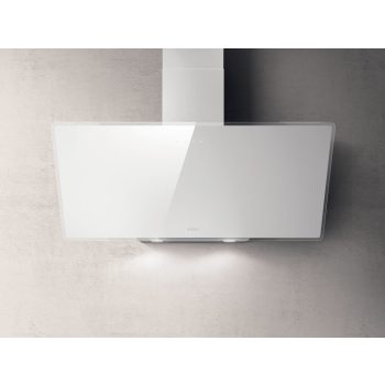   ELICA SHIRE WH/A/90 fali páraelszívó, design, 90 cm, A energiaosztály, IEC turbo: 650 m3/h, fehér üveg