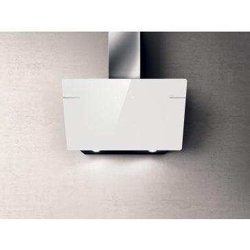   ELICA L'ESSENZA WH/A/90 fali páraelszívó, design, 90 cm, fehér üveg