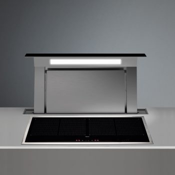   Falmec DOWN DRAFT 90 cm pultba építhető páraelszívó, fekete (motor nélkül)