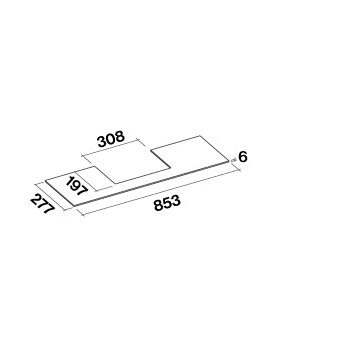 Falmec MOVE 90 cm beépíthető páraelszívó, fehér
