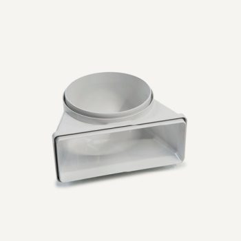 Falmec átalakító könyök idom 90°, D=150mm / 220x90 mm