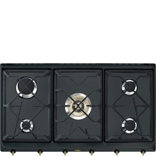 SMEG Coloniale SRV896AOGH Antracit klasszikus beépíthető gáz főzőlap